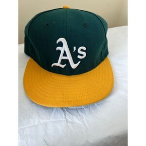 Oakland Athletics Dark Green A's Gold New Era 59Fifty Fitted 6 7/8